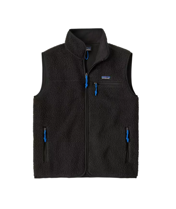 Patagonia M´s Retro Pile Vest Black - Mellomjakker - 199346188425 - 1