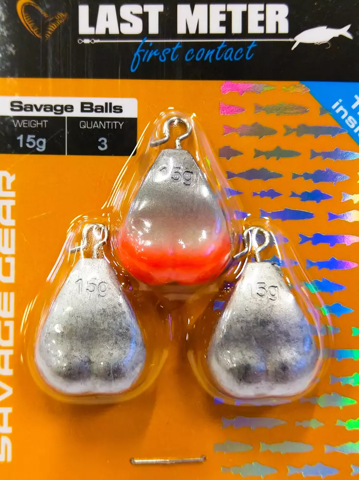 Savage Gear Balls 3pcs - Vekter for kastefiske - 5706301551375 - 1