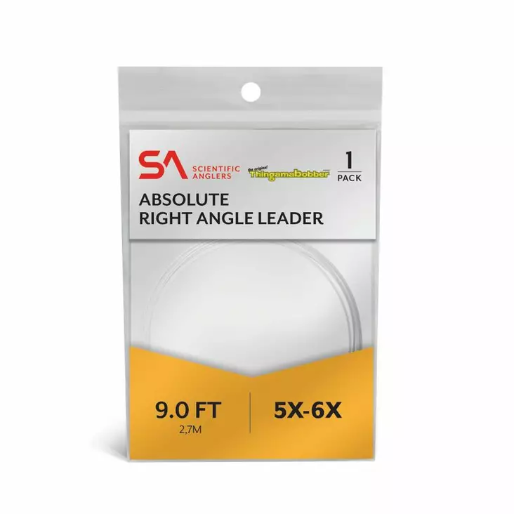 Scientific Anglers Absolute Right Angle leader 11' - Avsmalnende Nylon-fortommer - 840309141215 - 2