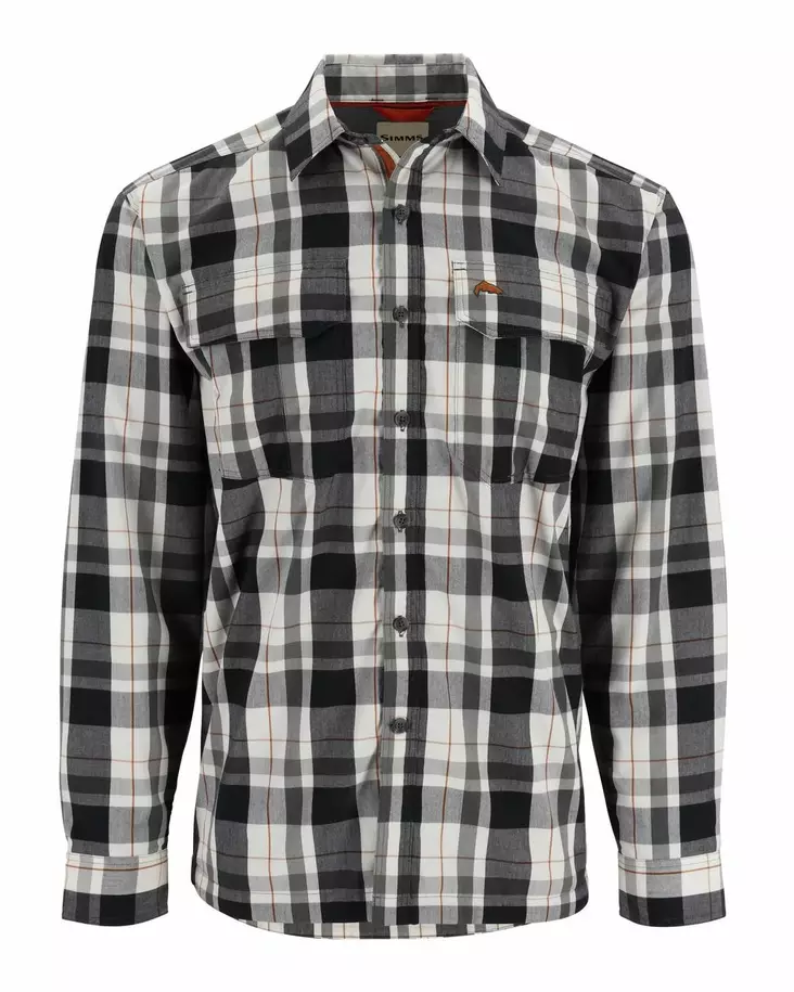 Simms ColdWeather Shirt Gunmetal Logan Plaid - Skjorter - 694264654545 - 1
