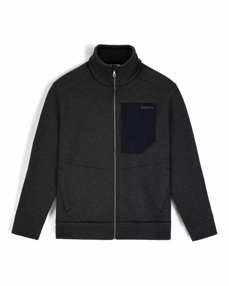 Simms Harbor Fleece Black Heather - Andre jakker - 694264697405 - 2