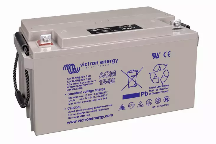 Victron AGM Deep Cycle Battery - Båtbatterier - BAT412800085 - 1