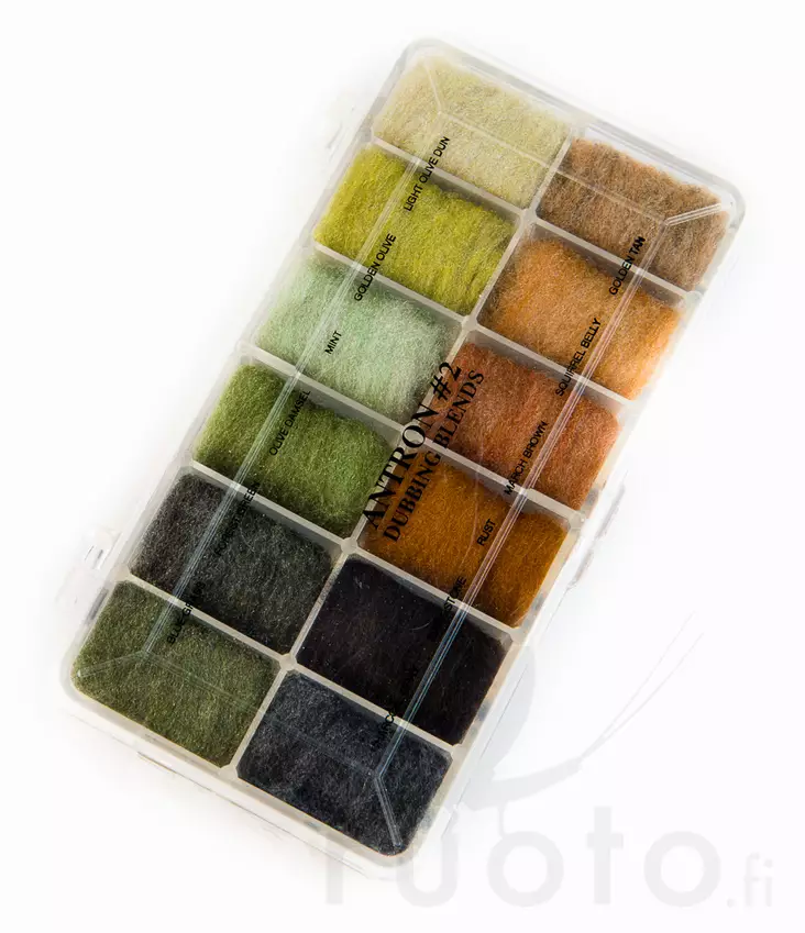 Wapsi Antron Dispenser II -dubbinglajitelma - Dubbing sortimentssett - 053526352085 - 1