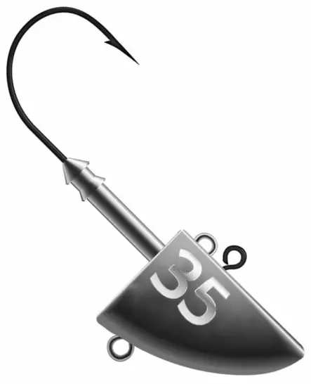 K.P Mustad Fish Head Vertical Jig Head 35g - Jiggskaller - 6438239049196 - 1