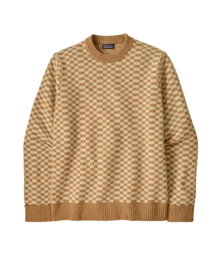 Patagonia M´s Recycled Wool Blend Sweater Finned Talon Gold - Skjorter - 198077241966 - 1