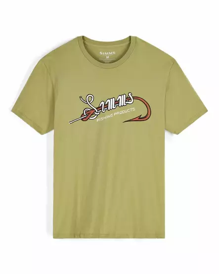 Simms Simms Hook & Loop T-Shirt Tent Green - T-skjorter herre - 694264696606 - 2