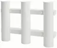 Berkley Tri-Tube Rod Rack White - Spoleholder - 028632028896 - 1
