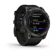 Garmin Fenix 7X Sapphire Solar Carbon Grey DLC Titanium with Black Band - GPS-navigasjonsenheter og klokker - 0753759278236 - 2