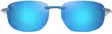 Maui Jim Hookipa Ultra - Metal Matte Blue Frame with Blue Hawaii Lens - Plastlinser - 603429081416 - 2