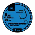 Mikado FB Rig MF14 Bait Band Barbless Mono 38cm - Ferdigknyttede kroker - 5900637119876 - 1