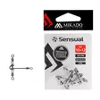 Mikado Roller Swivel Triple with T-Beads - Svivler & hurtigkoblinger - 5900637148456 - 1
