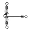 Mikado Roller Swivel Triple with T-Beads - Svivler & hurtigkoblinger - 5900637148456 - 2