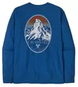 Patagonia Mens L/S Chouinard Crest Responsibili-Tee Endless Blue - T-skjorter - 196924555266 - 1