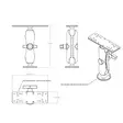 RAM® Universal Marine Electronic C Mount - Standard - RAM Mounts, C-størrelse - 793442001116 - 5