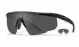Wiley X Saber Advanced Grey & Clear - Matte Black - Skyteglass - 712316000116 - 1