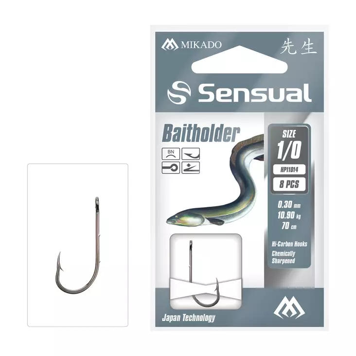 Mikado Sensual Baitholder Snelled Hooks 70cm - Ferdigknyttede kroker - 5900637062646 - 1