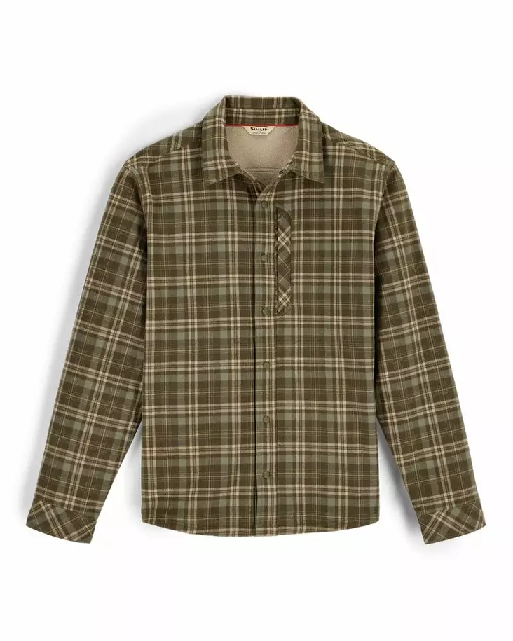 Simms Coldweather Shacket Schooner Plaid: Loden - Andre jakker - 694264695586 - 2
