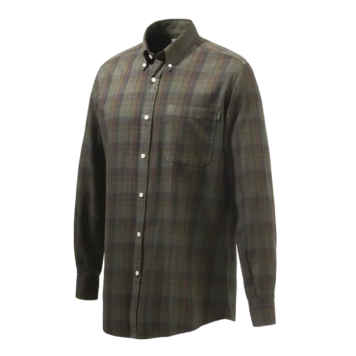 Beretta Wood Button Down Shirt Beige & Red Overd. Bark - Jegertrøyer - 8051832517206 - 1