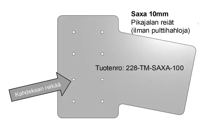 Catchy Asennuslevy 10mm Saxa Pred - Andre tilbehør - 1305202516 - 1