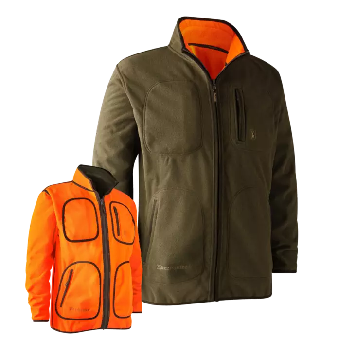 Deerhunter Gamekeeper Reversible Fleece Jacket - Herrejakker for jakt - 5702827190456 - 1