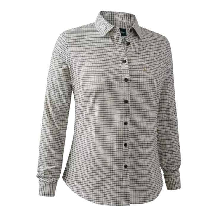 Deerhunter Lady Sara Shirt Green Check - Jegertrøyer - 5702827220986 - 1