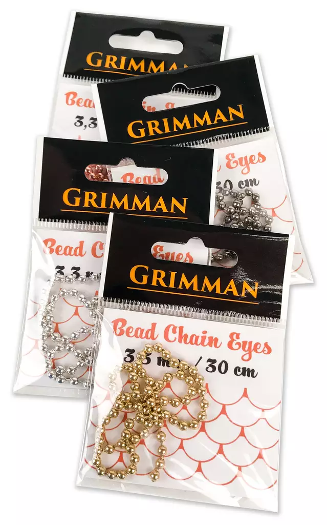 Grimman Bead Chain Eyes 3,3mm Metallic - Tyngeøyne - 11808016 - 1