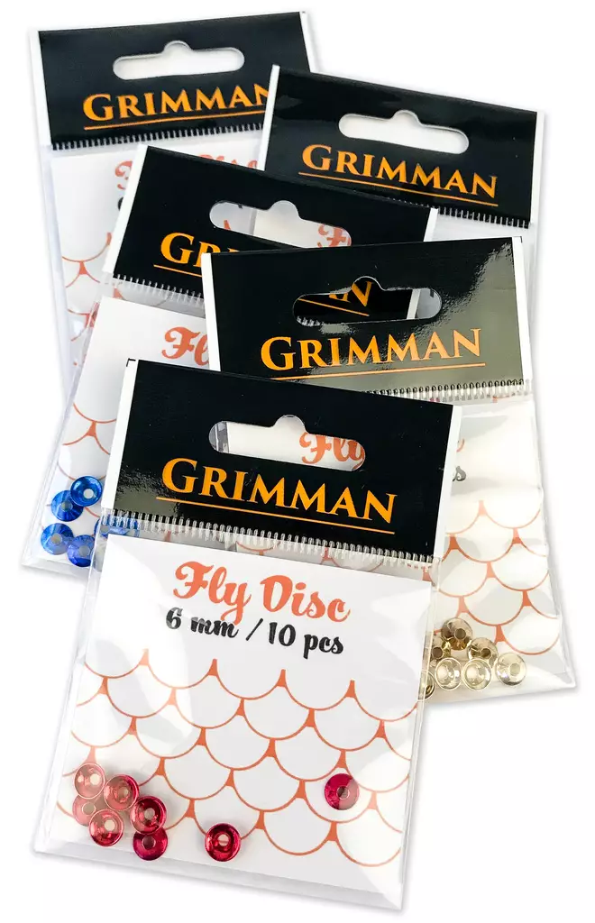 Grimman Fly Disc 6mm 10pcs - Kjeglehoder og andre hoder - 11808026 - 1