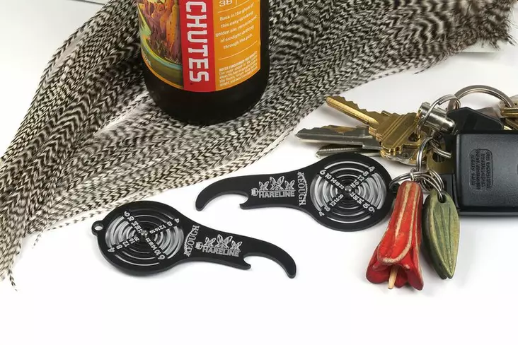 Hareline Bottle Opener Hackle Gauge Key - Andre verktøy - 762820204746 - 4
