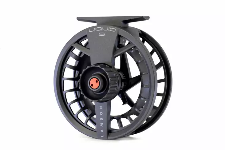 Lamson Liquid S Reel Smoke - Waterworks Lamson fluesneller - 708332008946 - 1