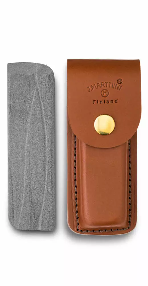 Marttiini Sharpening Stone with Leather Sheath - Annen friluftsutstyr - 6416885846666 - 1