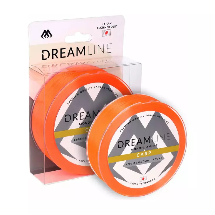 Mikado Dreamline Carp 1200m Fluo Orange - Monofilsnøre - 5900637015406 - 1