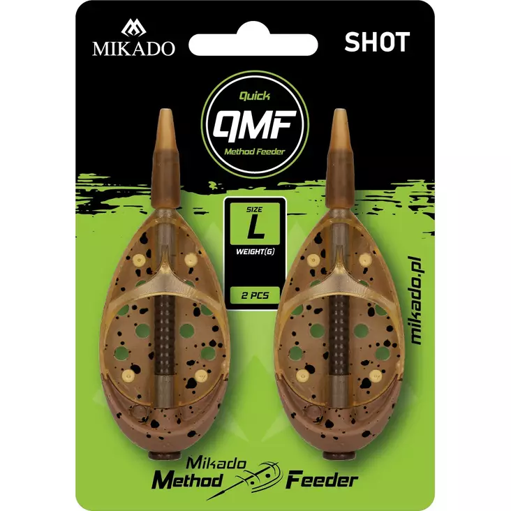Mikado Method Feeder Shot Q.M.F. L 2 pcs - Flate & hybrid method feedere - 5900637068136 - 1