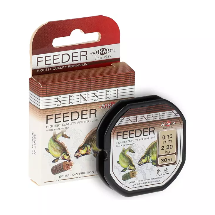 Mikado Sensei Feeder 0,10mm 30m - Mono- & fluorocarbon-fortom - 5900637504726 - 1