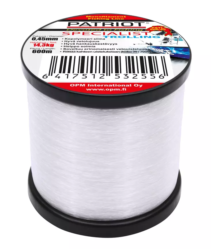 Patriot Special Trolling Line 0,45mm 600m - Nylonliner - 6417512532556 - 1
