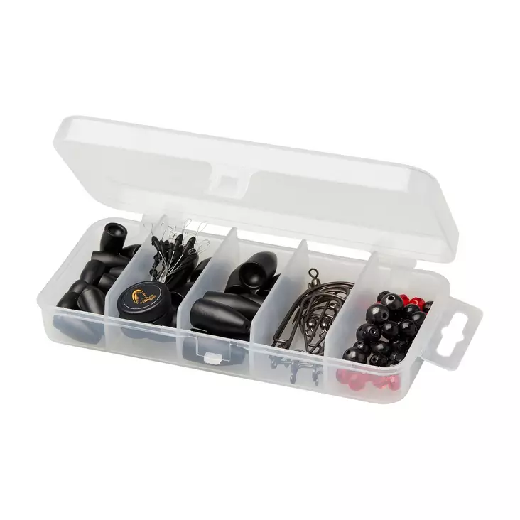 Savage Gear T and C Rigging Kit 100pcs - Klemhylser & perler - 5706301767646 - 1