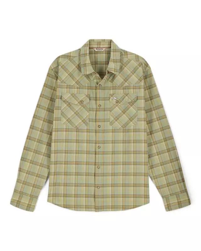 Simms Brackett Shirt Pale Pine Brackett - Skjorter - 694264707906 - 1