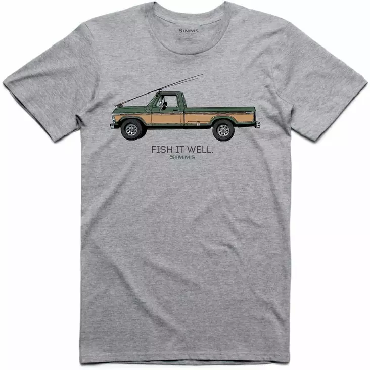 Simms Fish It Well 250 T-Shirt Grey Heather - T-skjorter - 694264556566 - 1