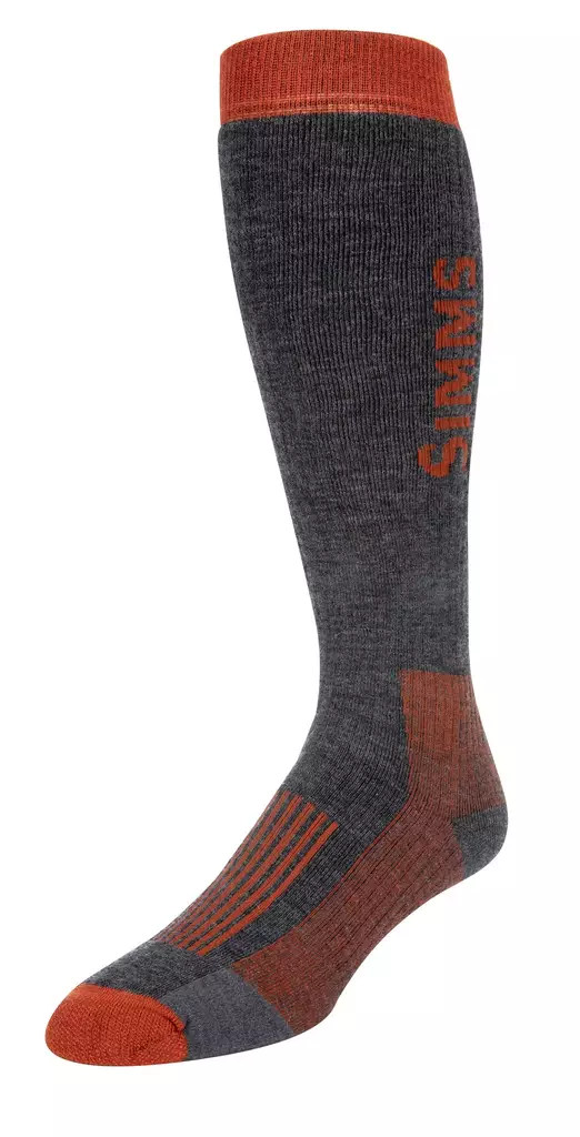 Simms Merino Midweight OTC Sock Carbon - Buffs og andre - 694264504406 - 1