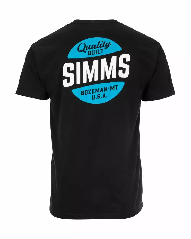 Simms Quality Built Pocket T-Shirt Black - T-skjorter - 694264572306 - 1