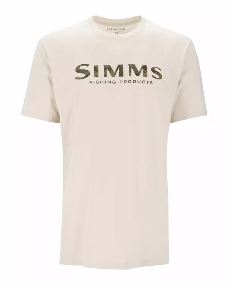 Simms Simms Shroud Fill Logo T-Shirt Natural - T-skjorter herre - 694264678626 - 1