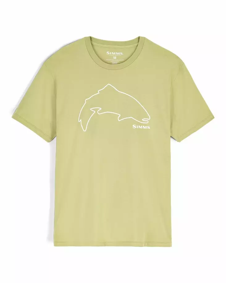 Simms Trout Outline T-Shirt Tent Green - T-skjorter herre - 694264694466 - 1