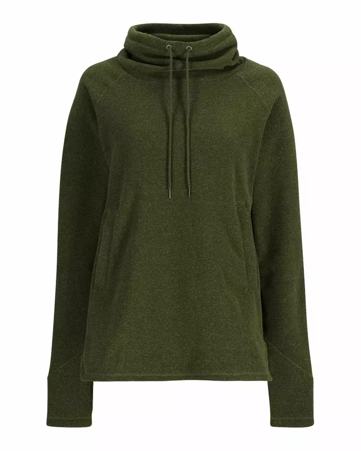 Simms Women's Rivershed Sweater Riffle Green Heather - Skjorter - 694264627396 - 2