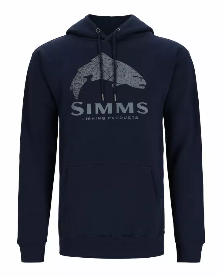 Simms Wood Trout Fill Hoody Navy - Skjorter - 694264597576 - 1