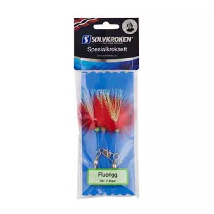 Sølvkroken Fluerigg Red 1 - Bunn- & torskerigger - 7056963155496 - 1