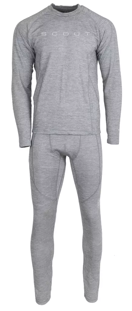 Vision Scout Merino Bamboo Set Grey - Undertrøyer - 6417512842846 - 1