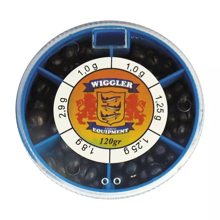 Wiggler Split Shot Box #S 70g 0,2-1g - Andre verktøy og tilbehør - 7340010334256 - 1