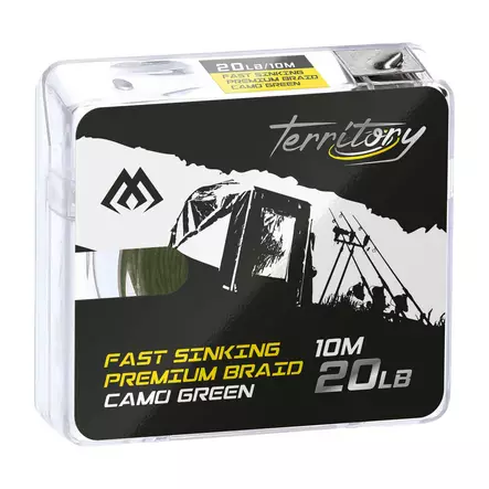 Mikado Fast Sinking Premium Braid 10m Camo Green - Ubelagt flettefortom - 5900637012337 - 1