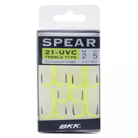 BKK Spear-21 UVC Treble Fl. Chartreuse - Kroker - 6941780919387 - 1