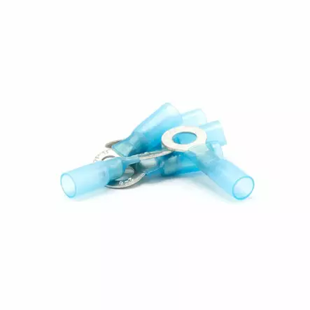 Oceanflex Heat Shrink Tubing ring terminal 1.5-2.5mm2 blue 6.4mm 100pcs - Kontakter og kabler - 7332467288527 - 1