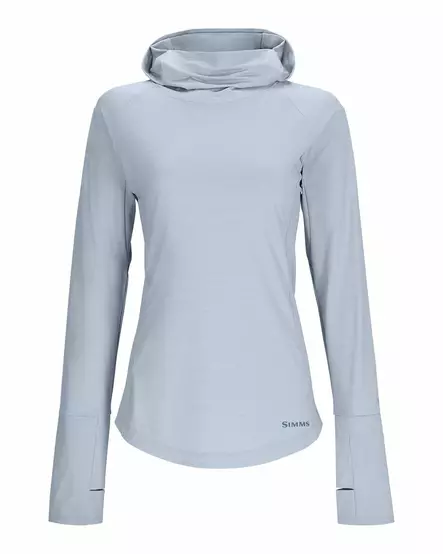Simms Womens SolarFlex Cooling Hoody Steel Blue - Hettegensere - 694264639337 - 1